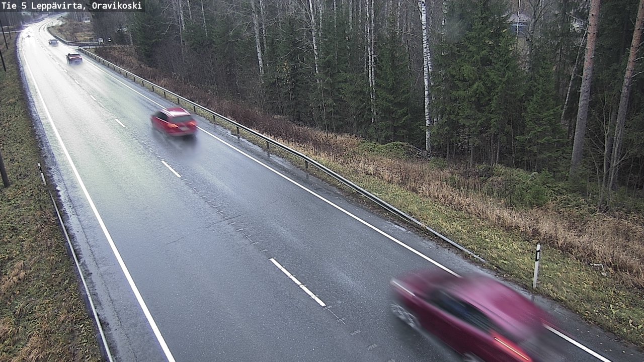 Weather Camera Image Väg 5 Leppävirta, Oravikoski, Leppävirta, Pohjois-Savo