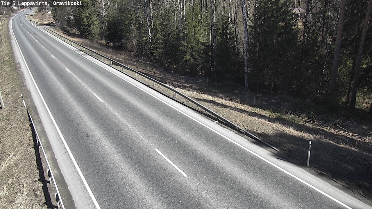 Weather Camera Image Road 5 Leppävirta, Oravikoski, Leppävirta, Pohjois-Savo