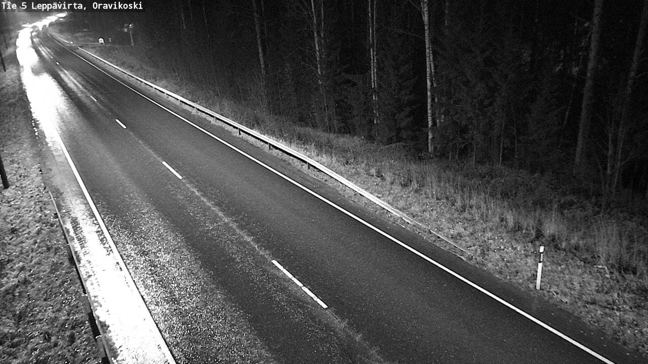 Weather Camera Image Väg 5 Leppävirta, Oravikoski, Leppävirta, Pohjois-Savo