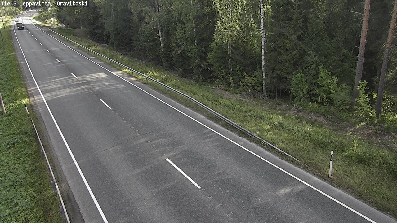 Weather Camera Image Road 5 Leppävirta, Oravikoski, Leppävirta, Pohjois-Savo