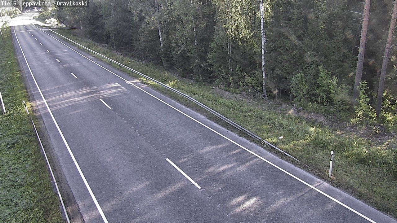 Weather Camera Image Road 5 Leppävirta, Oravikoski, Leppävirta, Pohjois-Savo