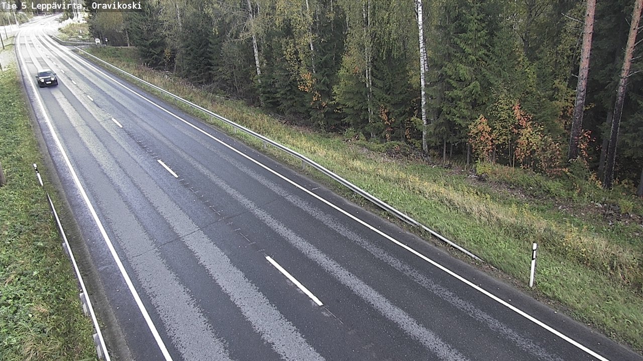 Weather Camera Image Väg 5 Leppävirta, Oravikoski, Leppävirta, Pohjois-Savo
