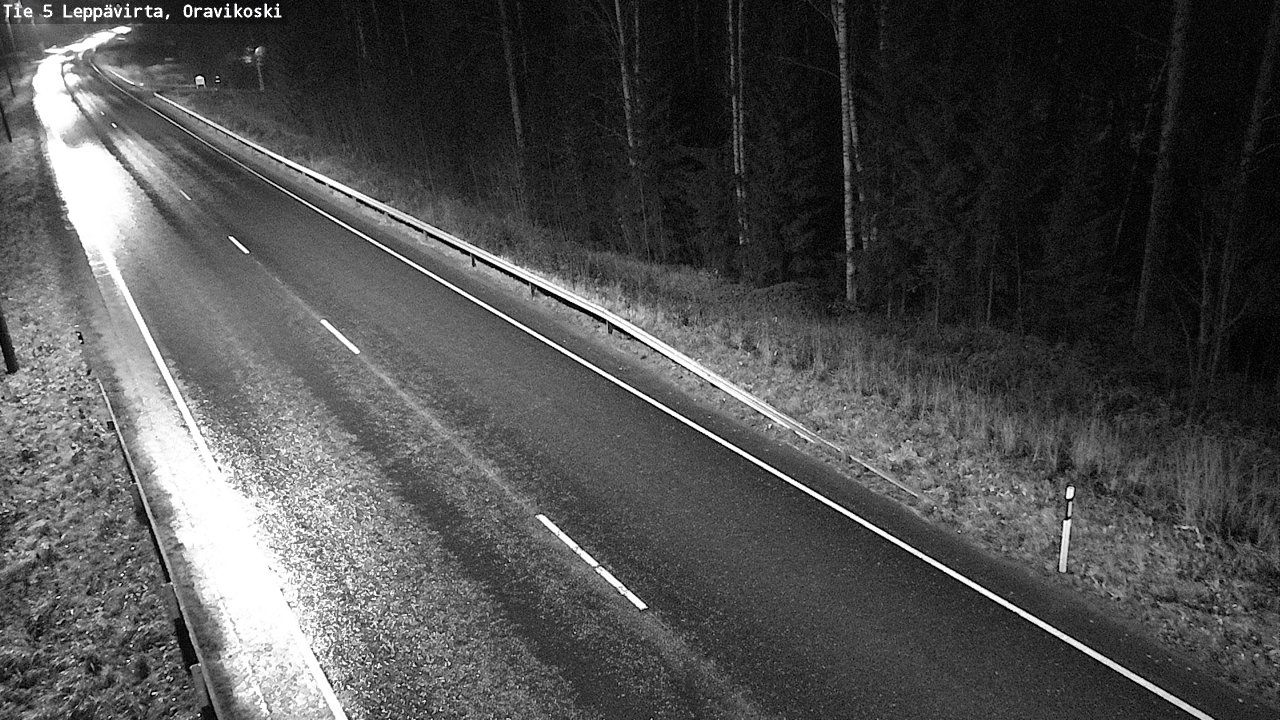 Weather Camera Image Road 5 Leppävirta, Oravikoski, Leppävirta, Pohjois-Savo