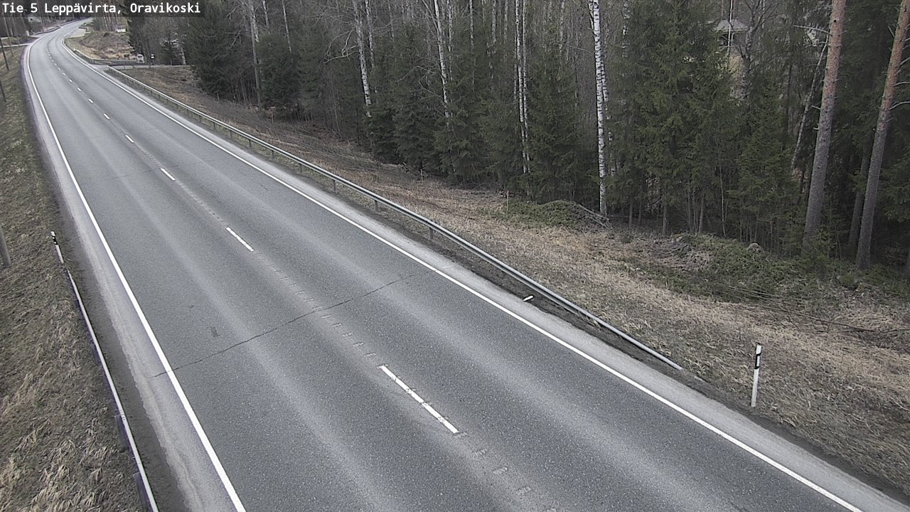 Weather Camera Image Road 5 Leppävirta, Oravikoski, Leppävirta, Pohjois-Savo