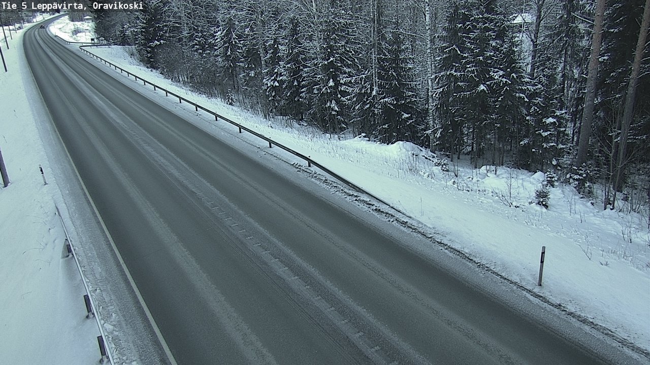 Weather Camera Image Väg 5 Leppävirta, Oravikoski, Leppävirta, Pohjois-Savo