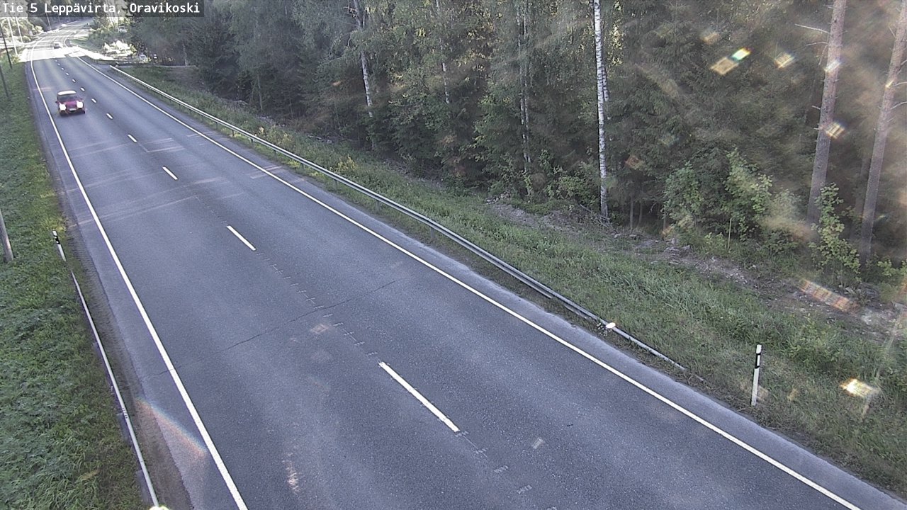 Weather Camera Image Road 5 Leppävirta, Oravikoski, Leppävirta, Pohjois-Savo