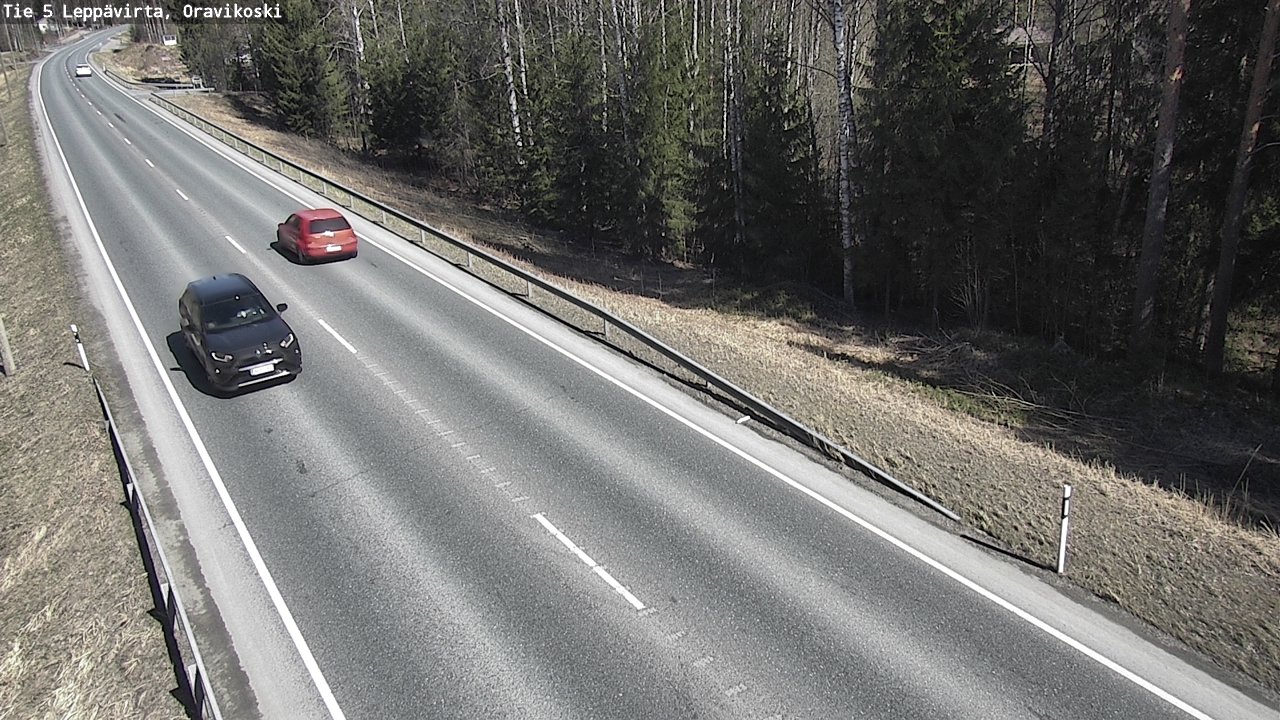 Weather Camera Image Road 5 Leppävirta, Oravikoski, Leppävirta, Pohjois-Savo
