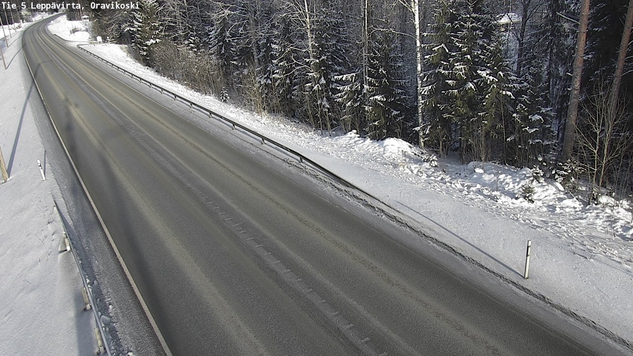 Weather Camera Image Väg 5 Leppävirta, Oravikoski, Leppävirta, Pohjois-Savo