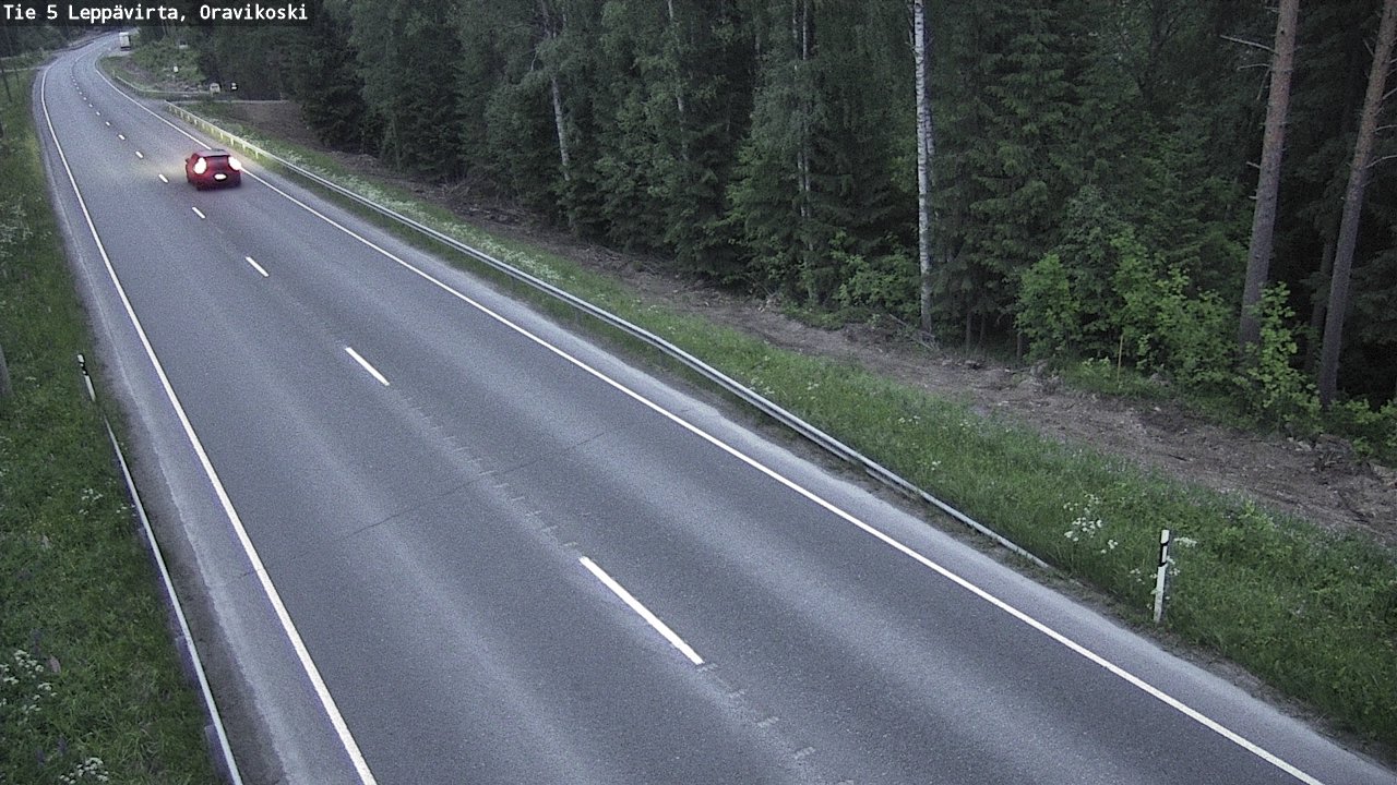 Weather Camera Image Road 5 Leppävirta, Oravikoski, Leppävirta, Pohjois-Savo