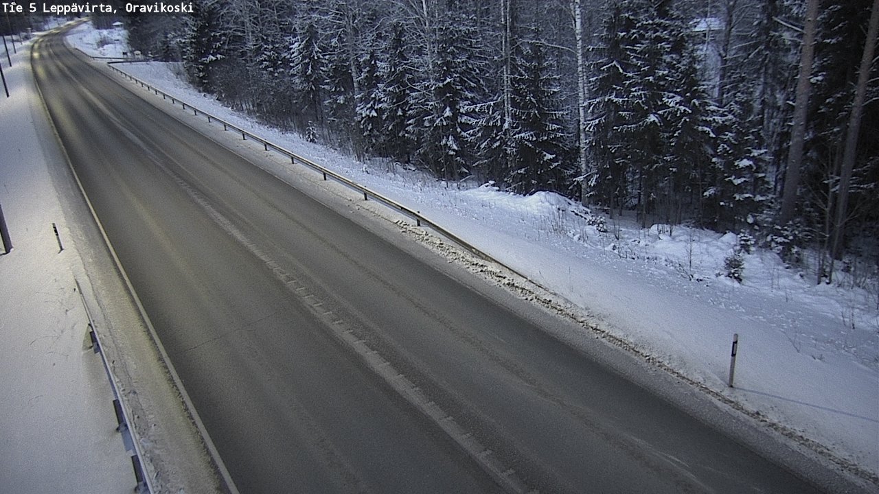 Weather Camera Image Väg 5 Leppävirta, Oravikoski, Leppävirta, Pohjois-Savo