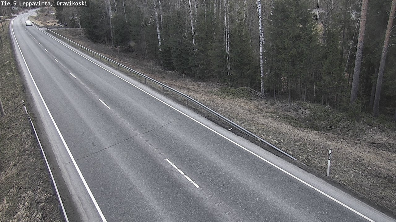 Weather Camera Image Road 5 Leppävirta, Oravikoski, Leppävirta, Pohjois-Savo