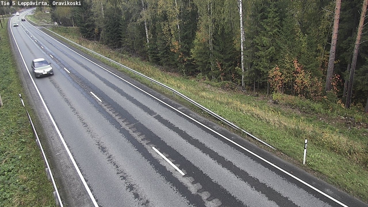 Weather Camera Image Väg 5 Leppävirta, Oravikoski, Leppävirta, Pohjois-Savo