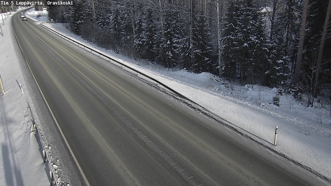 Weather Camera Image Väg 5 Leppävirta, Oravikoski, Leppävirta, Pohjois-Savo