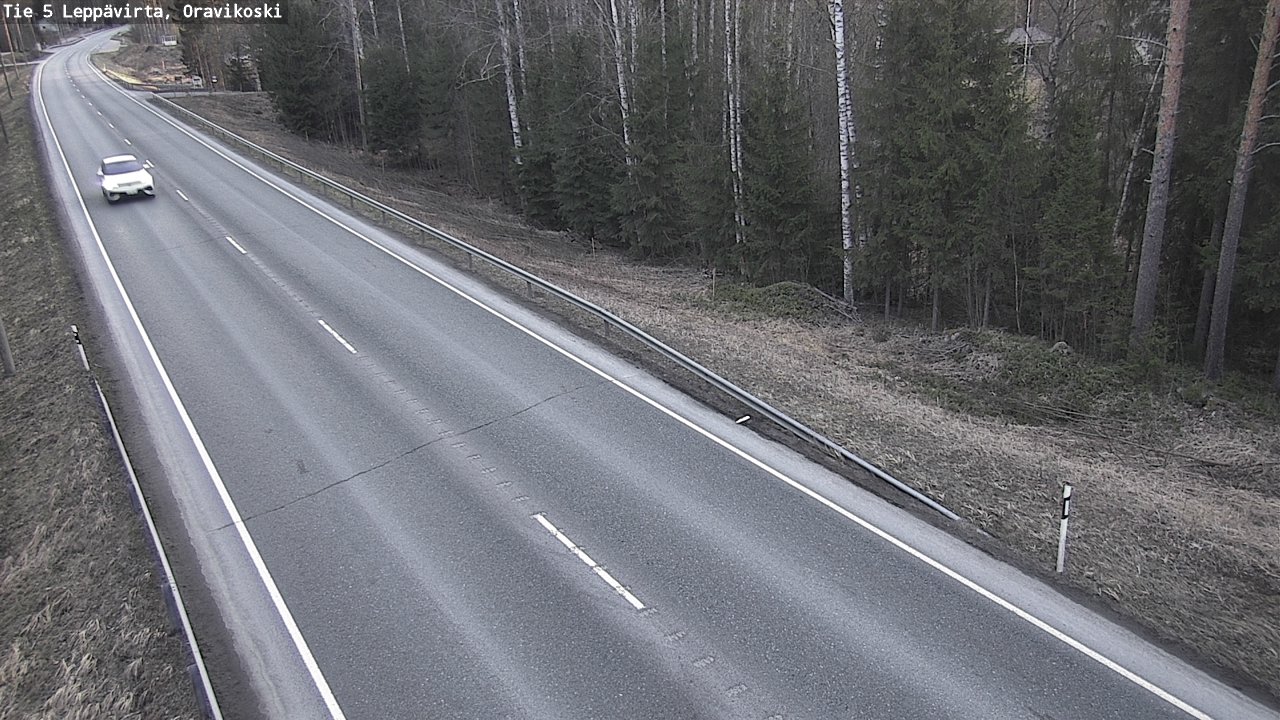 Weather Camera Image Road 5 Leppävirta, Oravikoski, Leppävirta, Pohjois-Savo