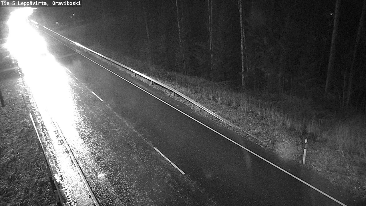Weather Camera Image Väg 5 Leppävirta, Oravikoski, Leppävirta, Pohjois-Savo