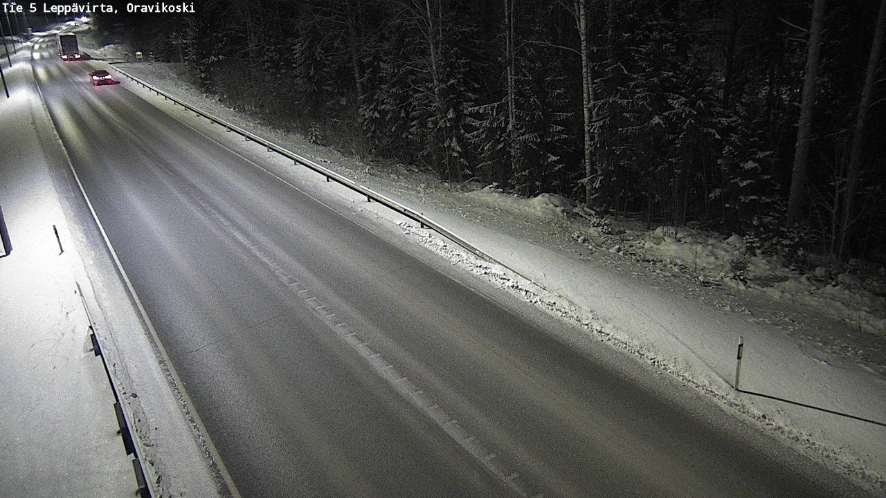 Weather Camera Image Väg 5 Leppävirta, Oravikoski, Leppävirta, Pohjois-Savo