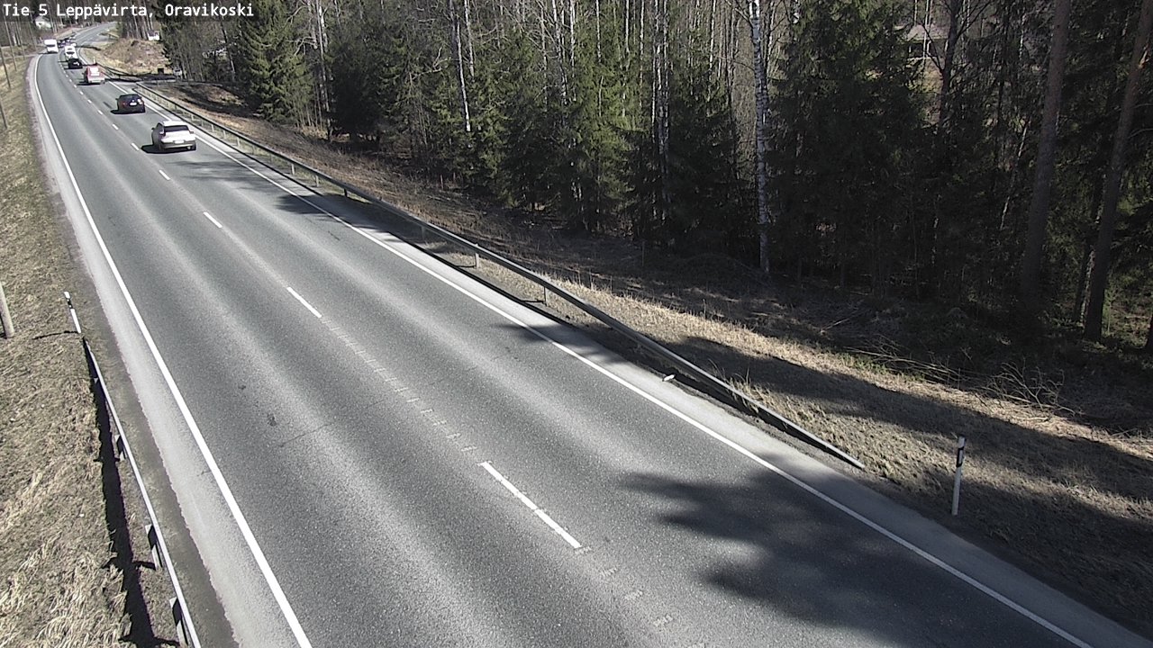 Weather Camera Image Road 5 Leppävirta, Oravikoski, Leppävirta, Pohjois-Savo