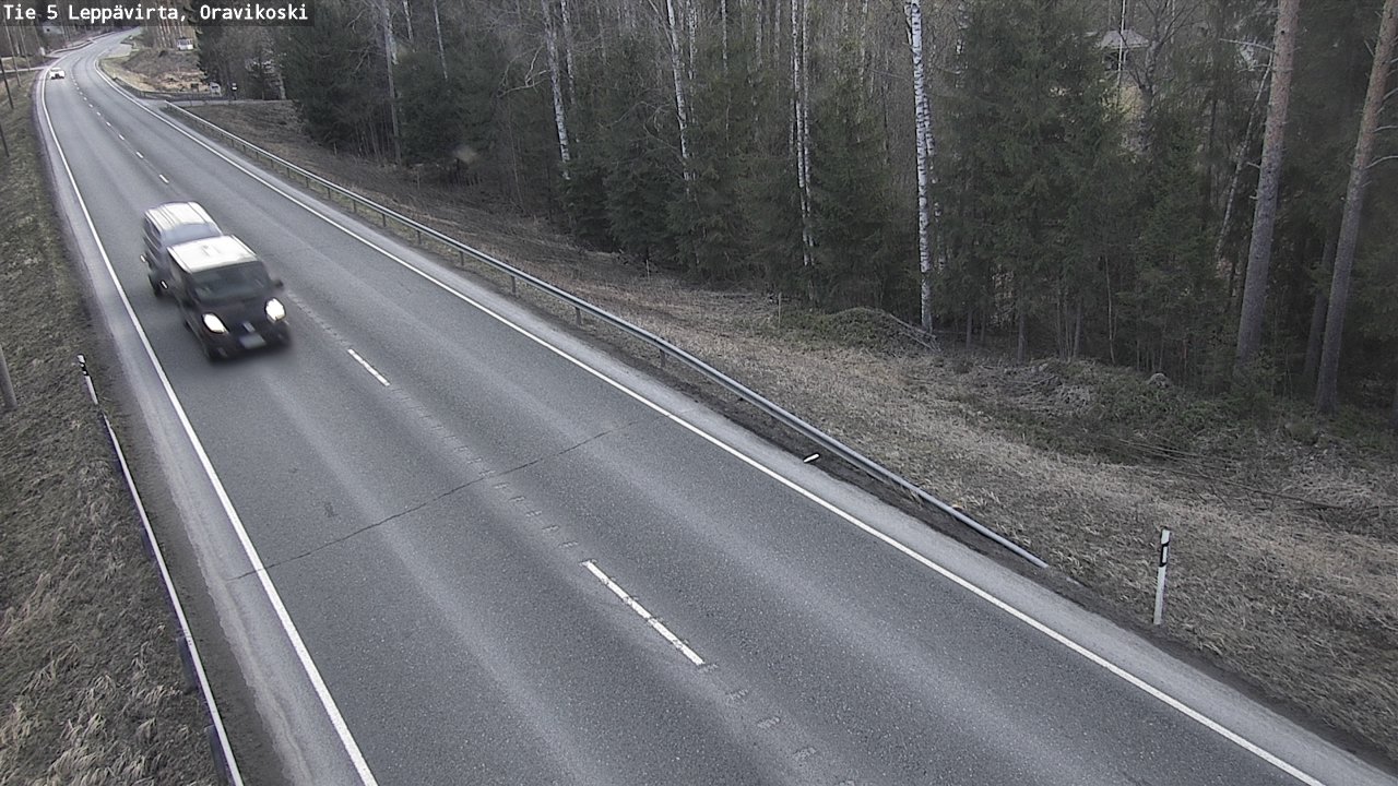 Weather Camera Image Road 5 Leppävirta, Oravikoski, Leppävirta, Pohjois-Savo