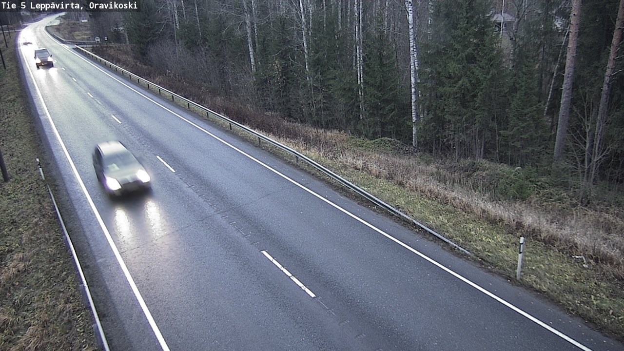 Weather Camera Image Väg 5 Leppävirta, Oravikoski, Leppävirta, Pohjois-Savo