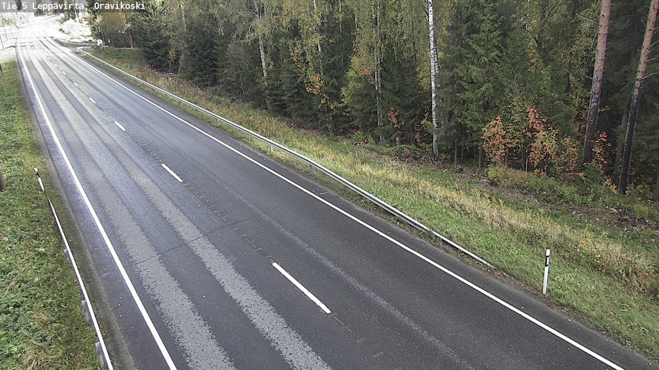 Weather Camera Image Road 5 Leppävirta, Oravikoski, Leppävirta, Pohjois-Savo