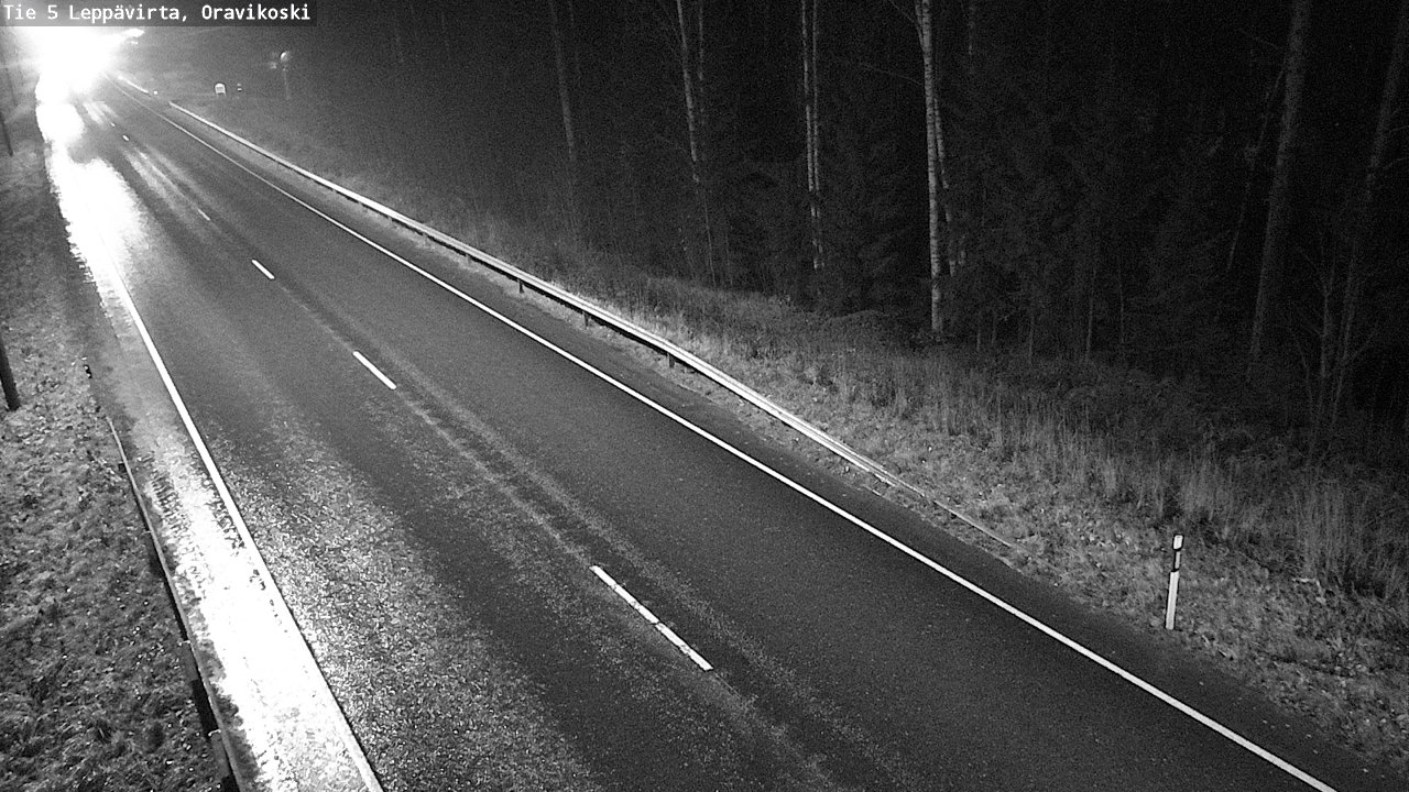 Weather Camera Image Road 5 Leppävirta, Oravikoski, Leppävirta, Pohjois-Savo