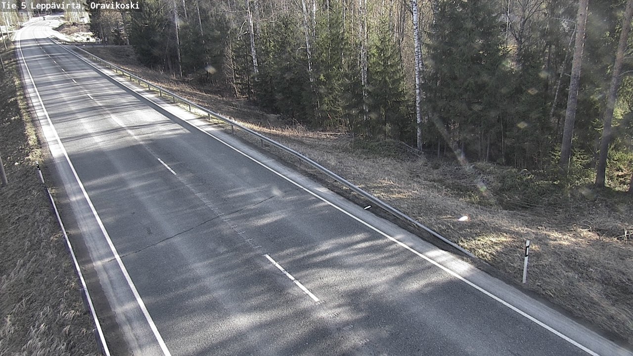 Weather Camera Image Road 5 Leppävirta, Oravikoski, Leppävirta, Pohjois-Savo