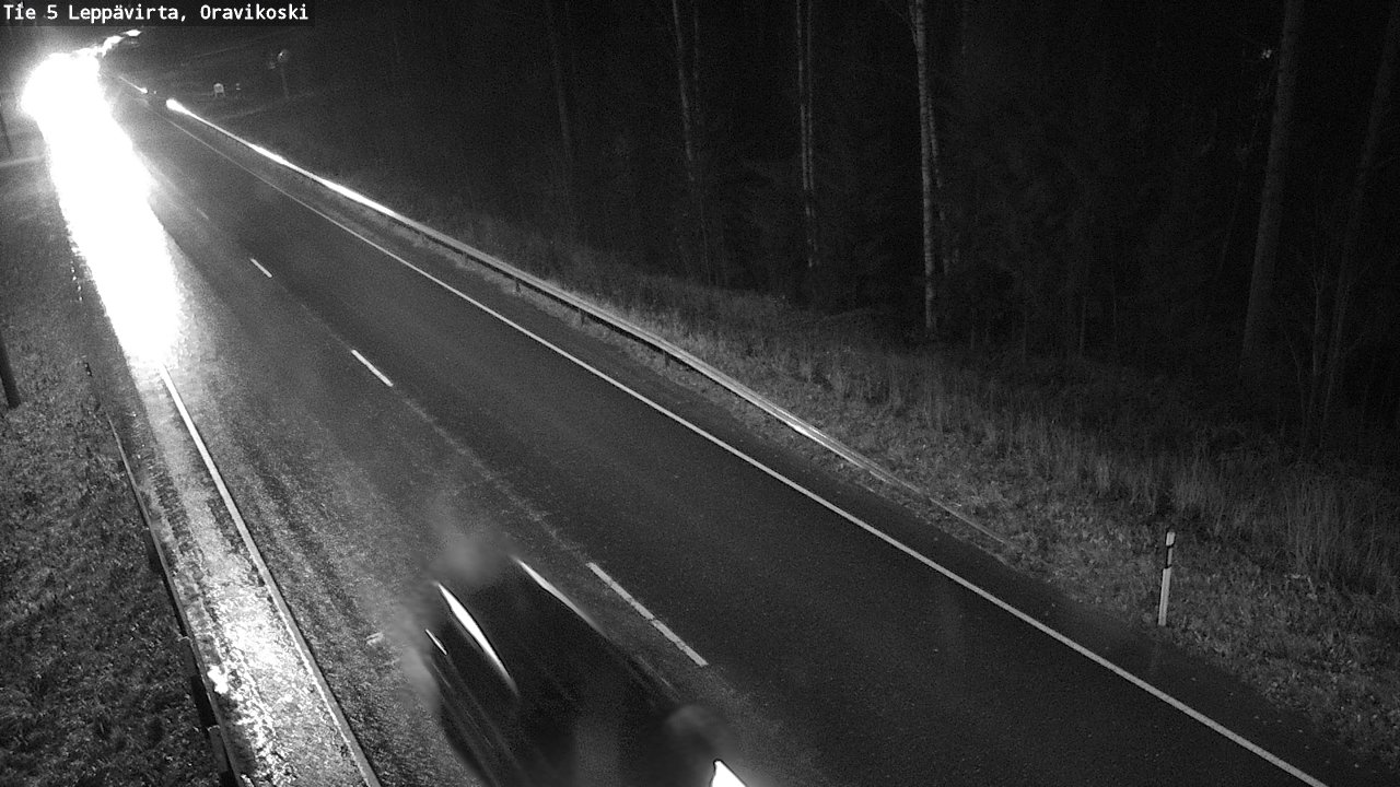 Weather Camera Image Väg 5 Leppävirta, Oravikoski, Leppävirta, Pohjois-Savo