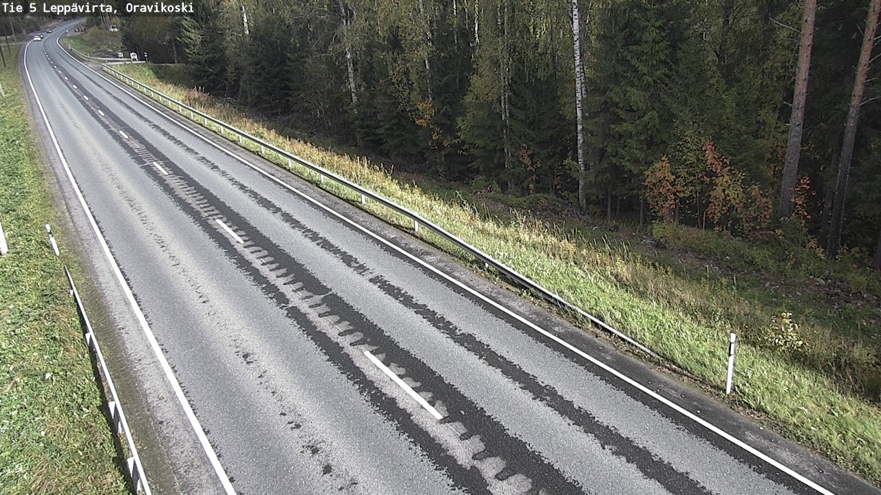 Weather Camera Image Väg 5 Leppävirta, Oravikoski, Leppävirta, Pohjois-Savo