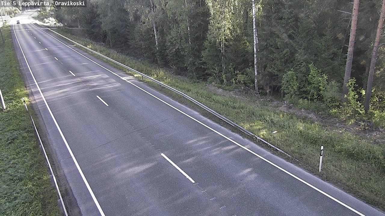 Weather Camera Image Road 5 Leppävirta, Oravikoski, Leppävirta, Pohjois-Savo