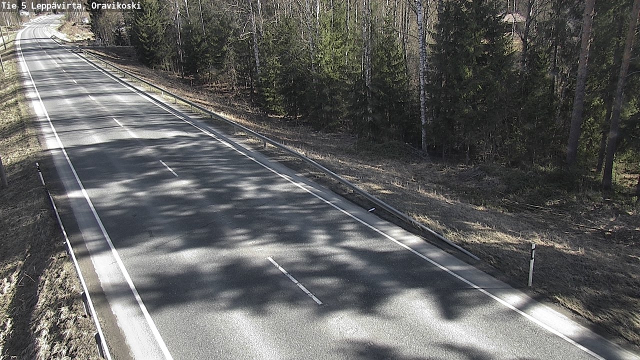 Weather Camera Image Road 5 Leppävirta, Oravikoski, Leppävirta, Pohjois-Savo