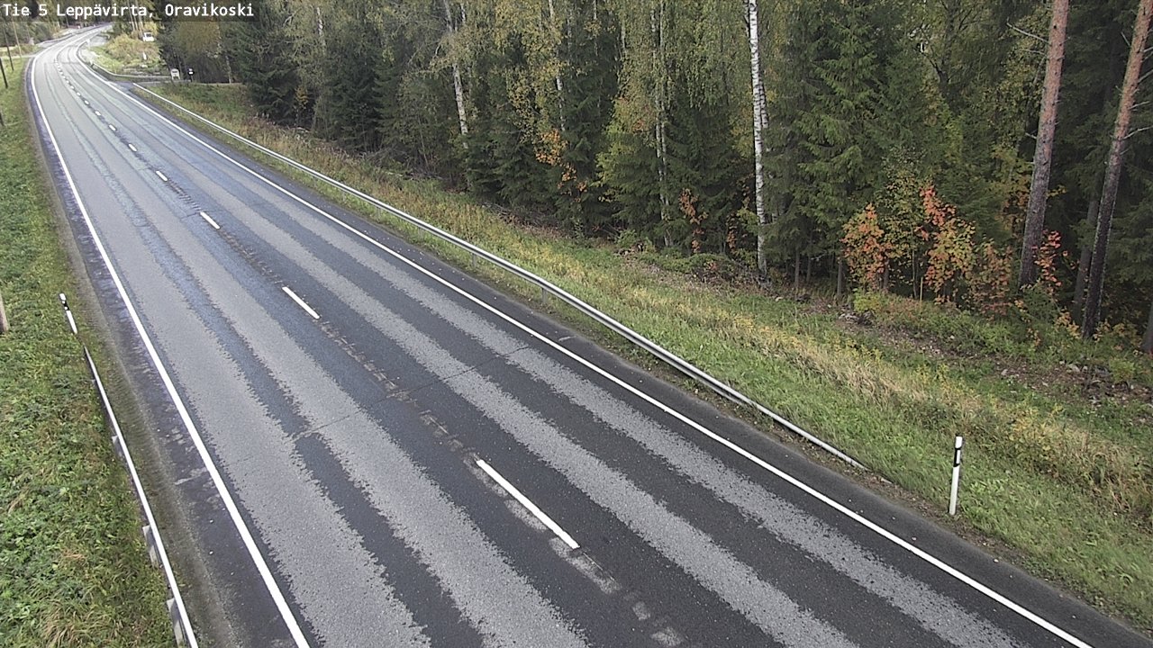 Weather Camera Image Väg 5 Leppävirta, Oravikoski, Leppävirta, Pohjois-Savo