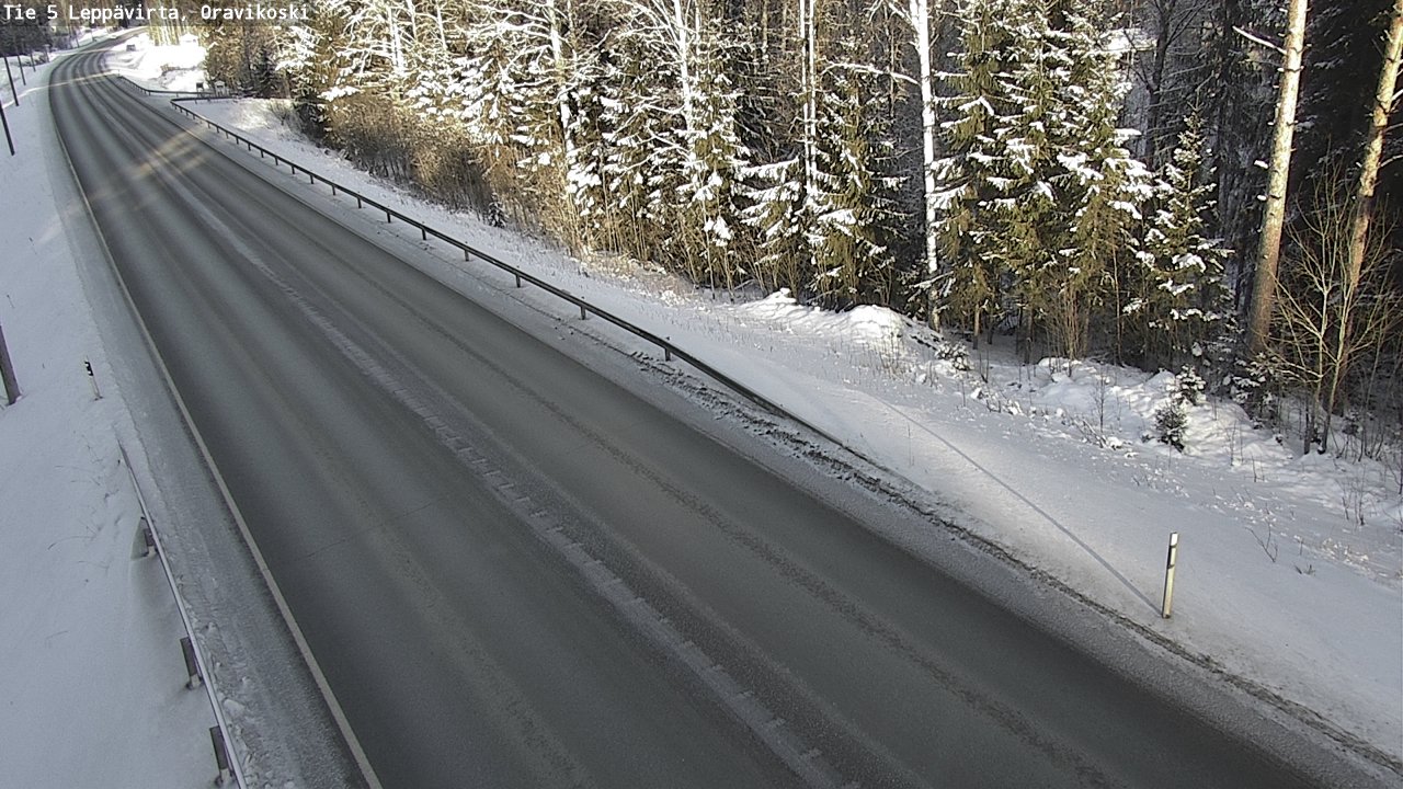 Weather Camera Image Väg 5 Leppävirta, Oravikoski, Leppävirta, Pohjois-Savo