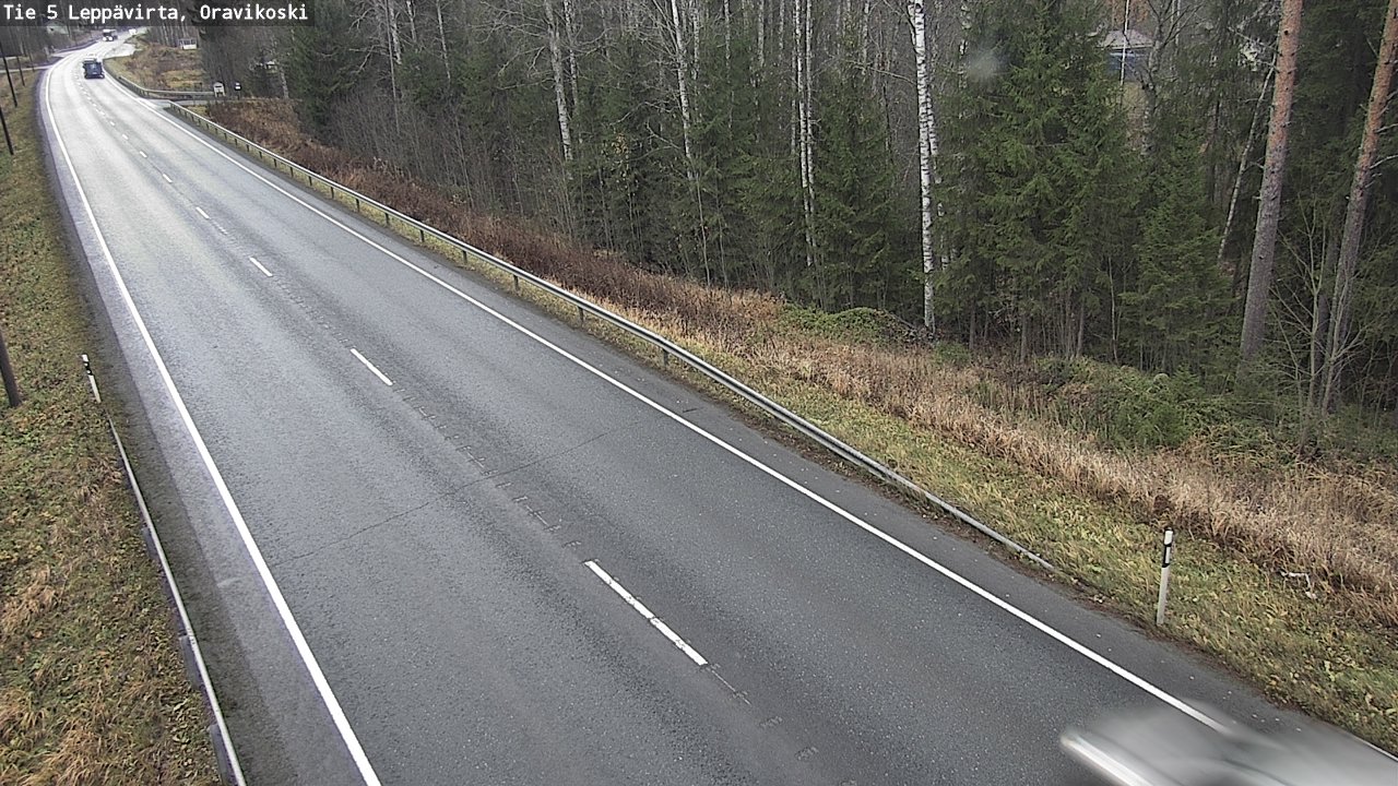 Weather Camera Image Väg 5 Leppävirta, Oravikoski, Leppävirta, Pohjois-Savo