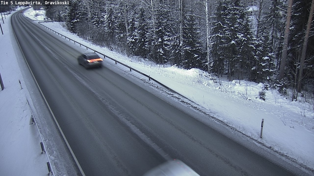 Weather Camera Image Väg 5 Leppävirta, Oravikoski, Leppävirta, Pohjois-Savo