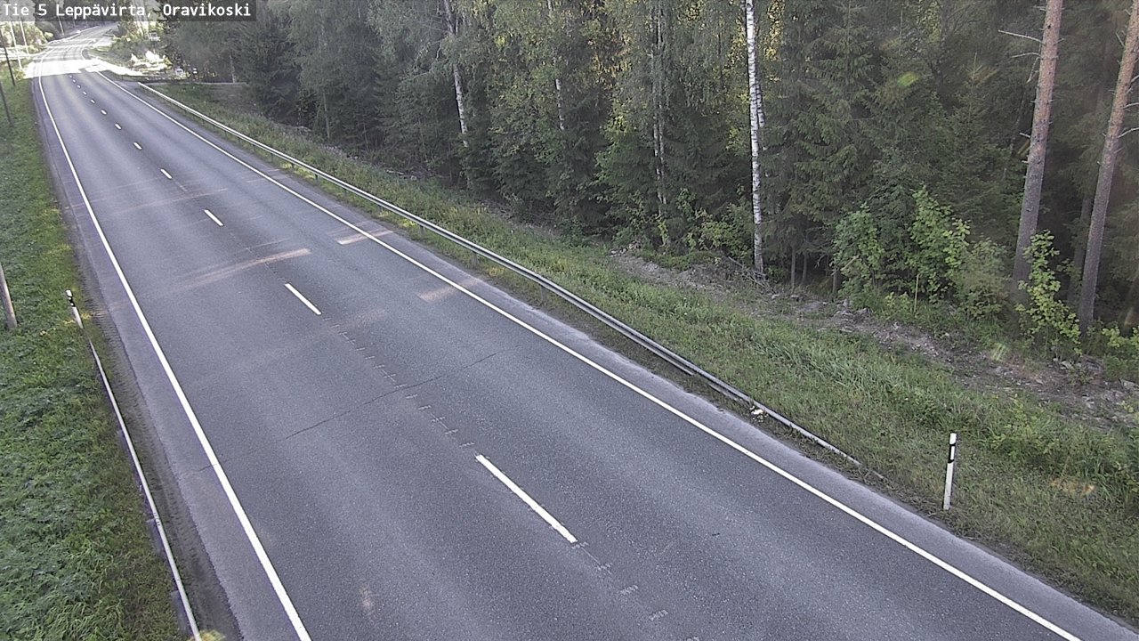 Weather Camera Image Road 5 Leppävirta, Oravikoski, Leppävirta, Pohjois-Savo