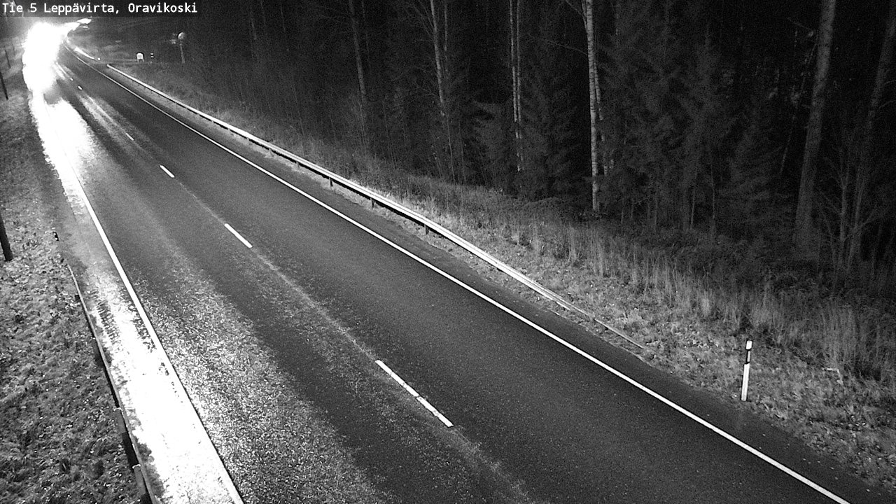 Weather Camera Image Väg 5 Leppävirta, Oravikoski, Leppävirta, Pohjois-Savo
