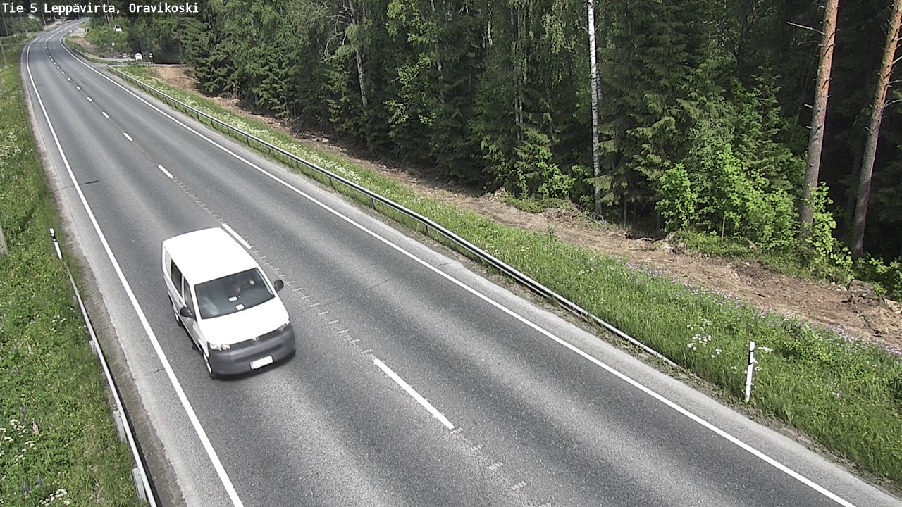 Weather Camera Image Road 5 Leppävirta, Oravikoski, Leppävirta, Pohjois-Savo