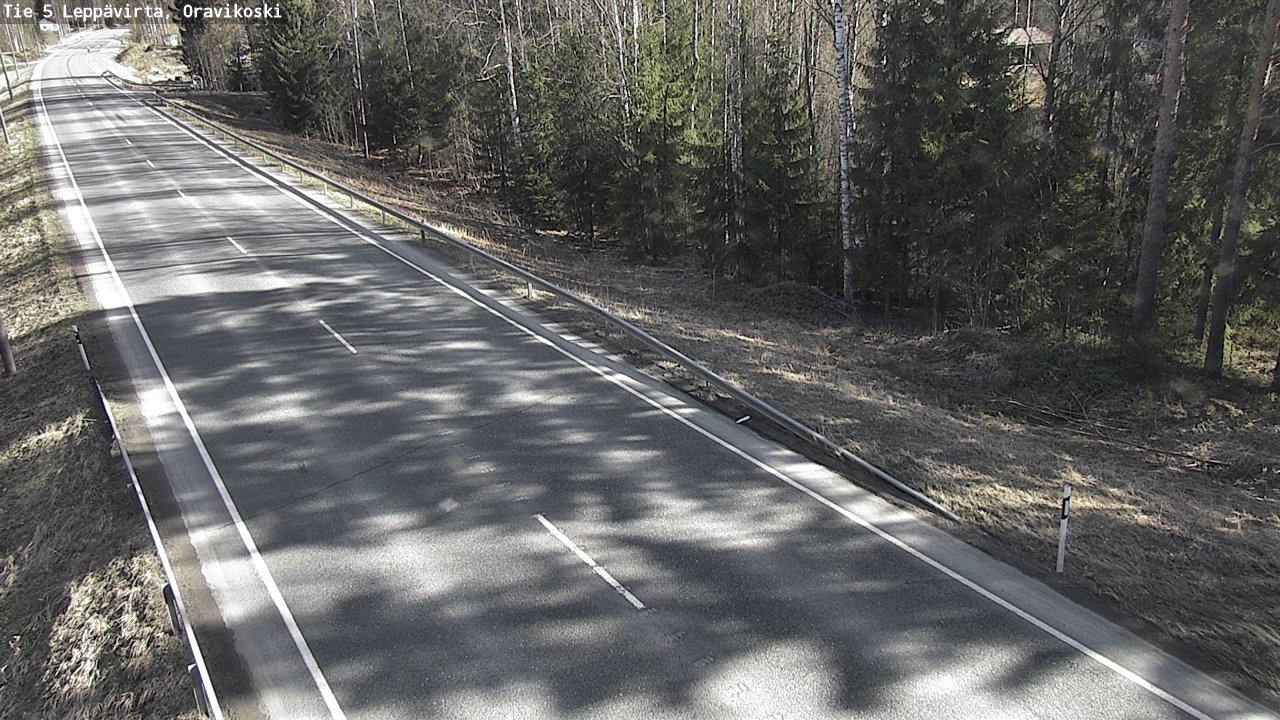 Weather Camera Image Road 5 Leppävirta, Oravikoski, Leppävirta, Pohjois-Savo