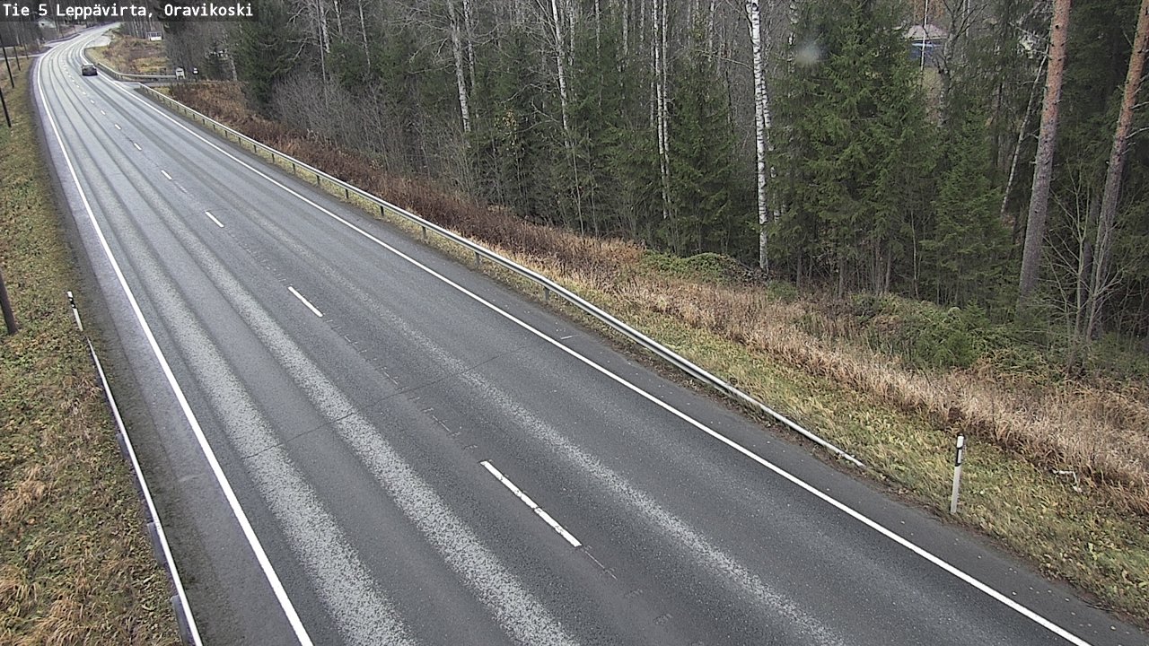 Weather Camera Image Väg 5 Leppävirta, Oravikoski, Leppävirta, Pohjois-Savo