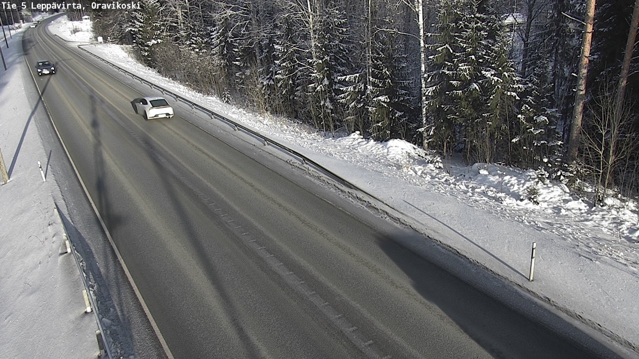 Weather Camera Image Väg 5 Leppävirta, Oravikoski, Leppävirta, Pohjois-Savo