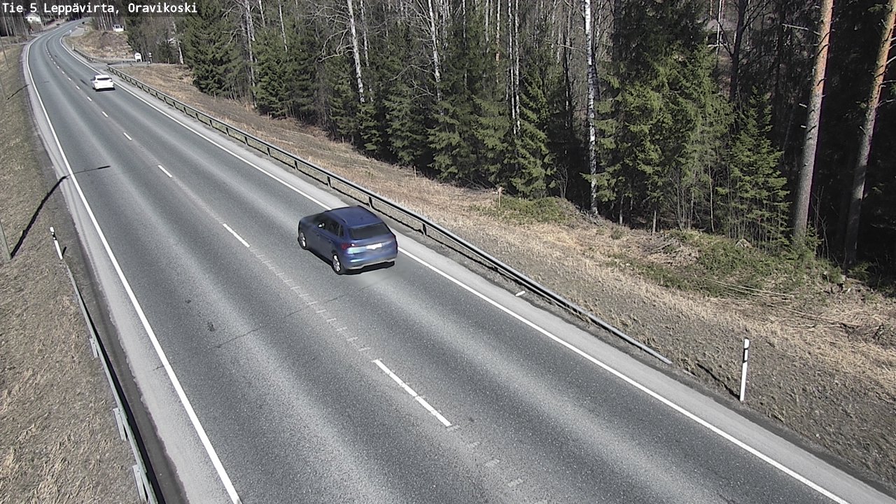 Kelikamerat Kuva Tie 5 Leppävirta, Oravikoski, Leppävirta, Pohjois-Savo