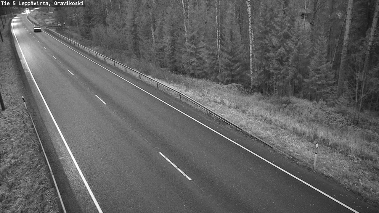 Weather Camera Image Väg 5 Leppävirta, Oravikoski, Leppävirta, Pohjois-Savo