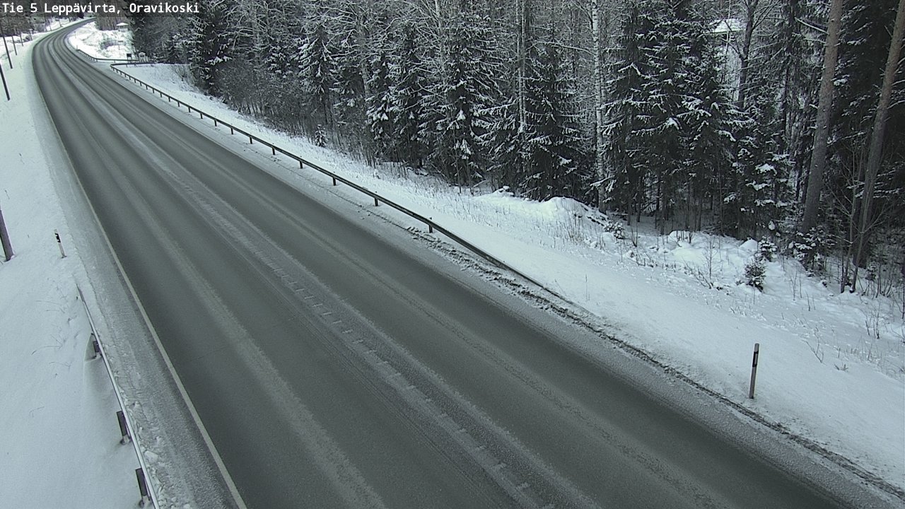 Weather Camera Image Väg 5 Leppävirta, Oravikoski, Leppävirta, Pohjois-Savo