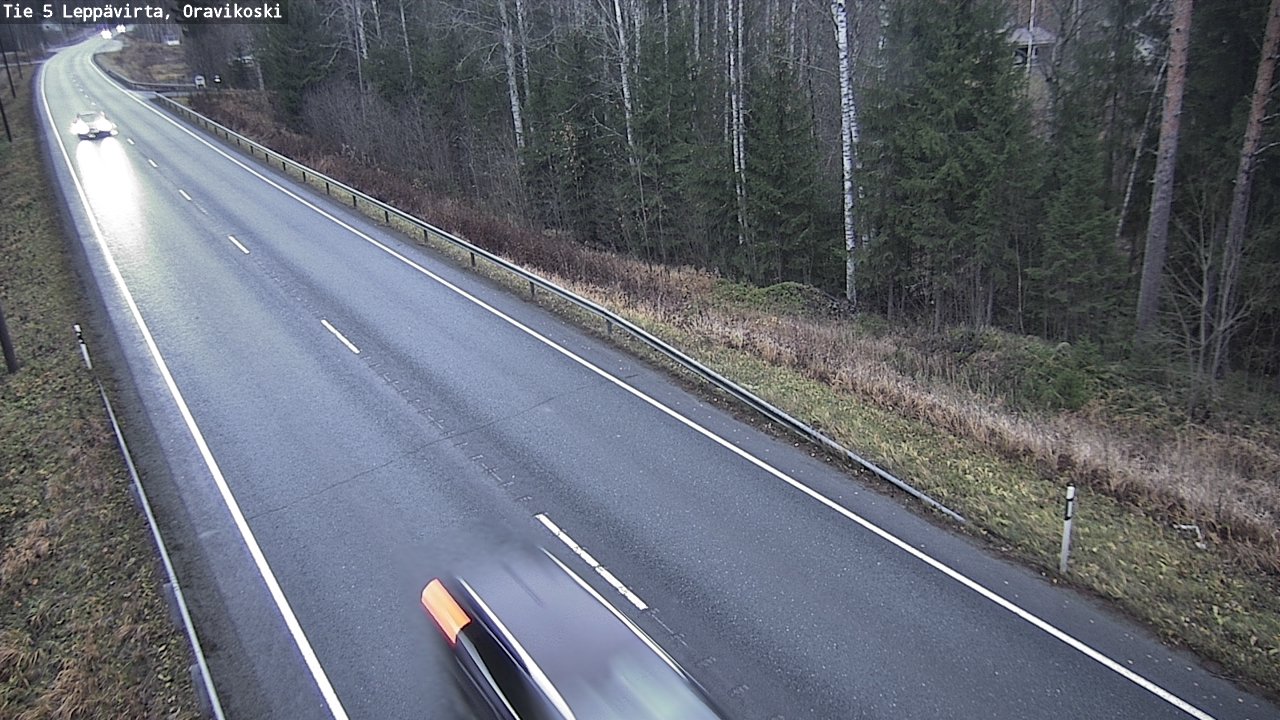 Weather Camera Image Väg 5 Leppävirta, Oravikoski, Leppävirta, Pohjois-Savo