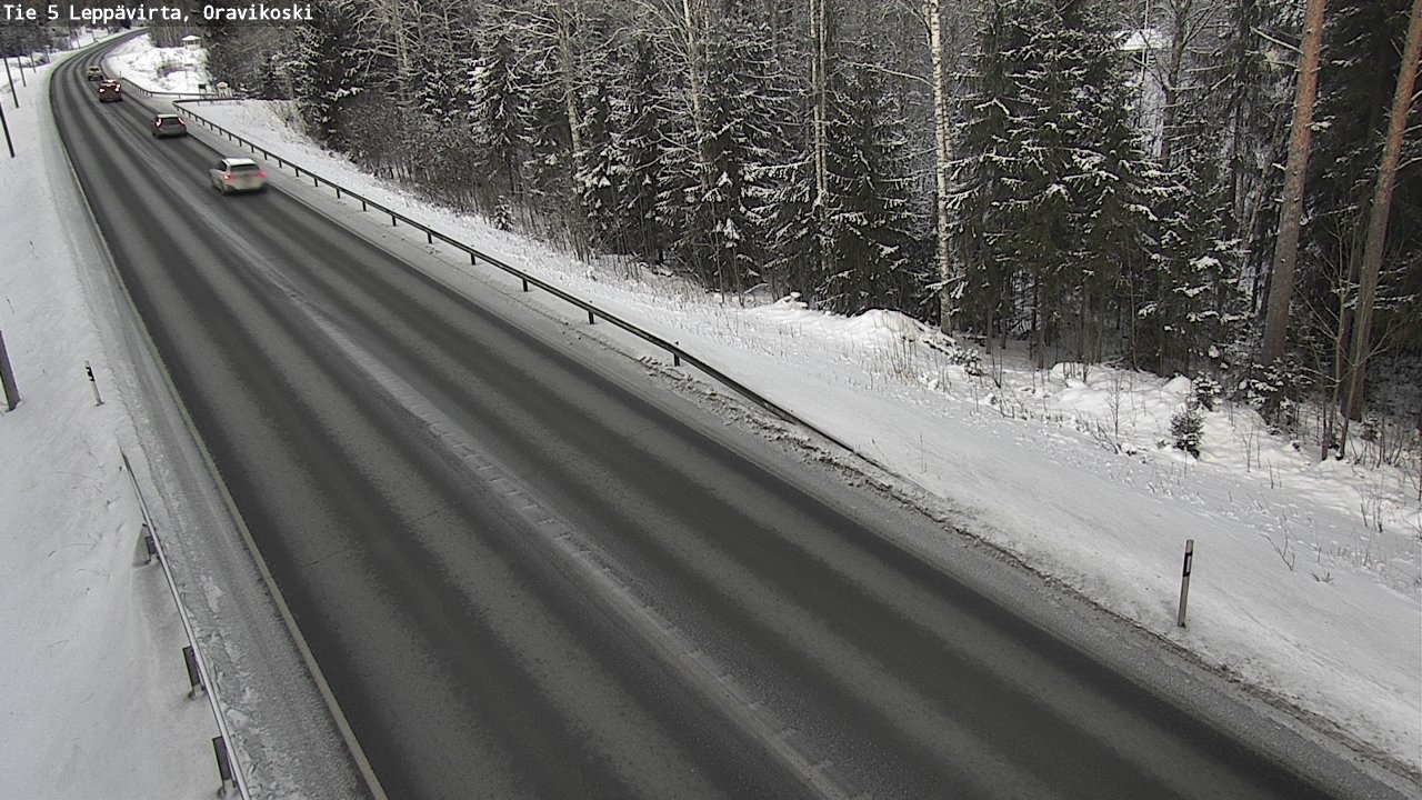 Kelikamerat Kuva Tie 5 Leppävirta, Oravikoski, Leppävirta, Pohjois-Savo