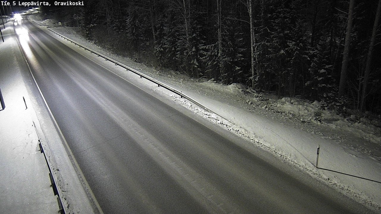 Weather Camera Image Road 5 Leppävirta, Oravikoski, Leppävirta, Pohjois-Savo