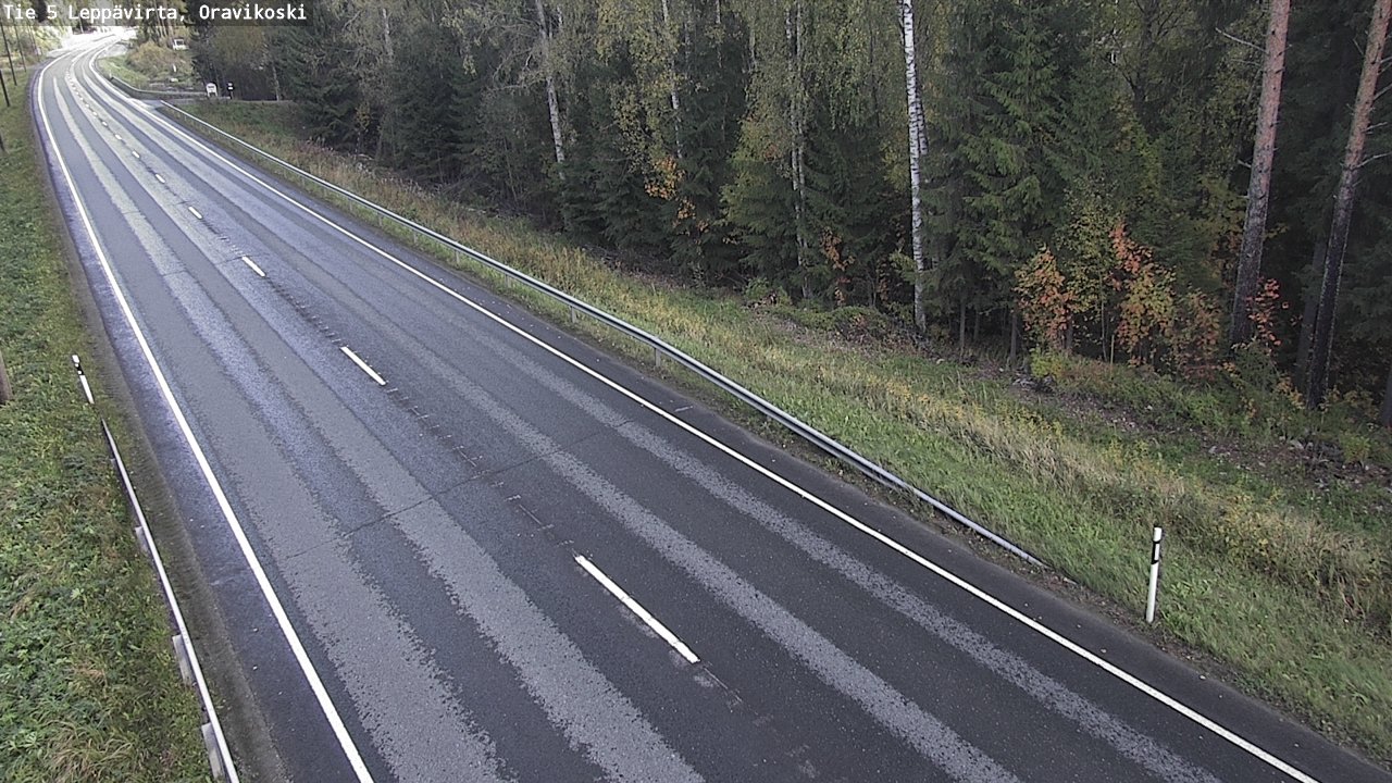 Weather Camera Image Väg 5 Leppävirta, Oravikoski, Leppävirta, Pohjois-Savo