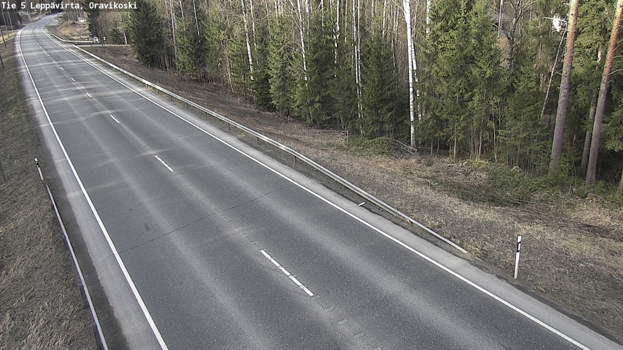Kelikamerat Kuva Tie 5 Leppävirta, Oravikoski, Leppävirta, Pohjois-Savo