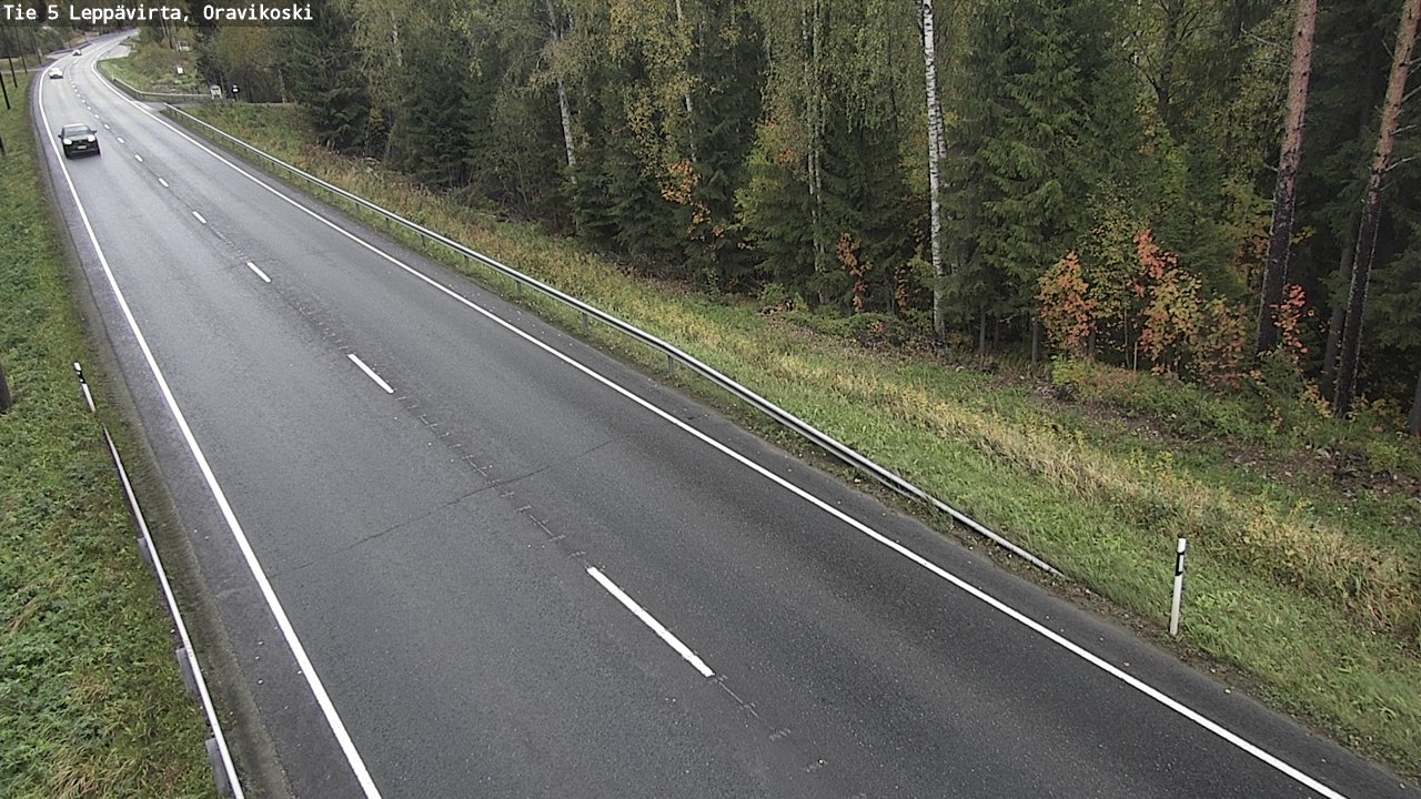 Weather Camera Image Road 5 Leppävirta, Oravikoski, Leppävirta, Pohjois-Savo