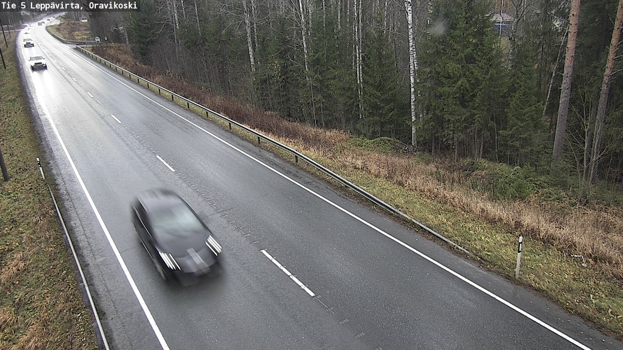Weather Camera Image Väg 5 Leppävirta, Oravikoski, Leppävirta, Pohjois-Savo